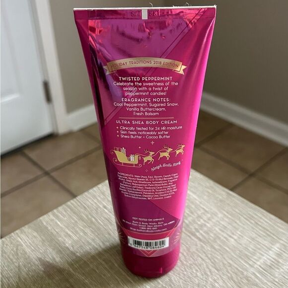 NEW … BATH & BODY WORKS “Twisted Peppermint” Ultra Shea Body Cream - Picture 2 of 2